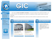 Tablet Screenshot of gic-immobilier.fr
